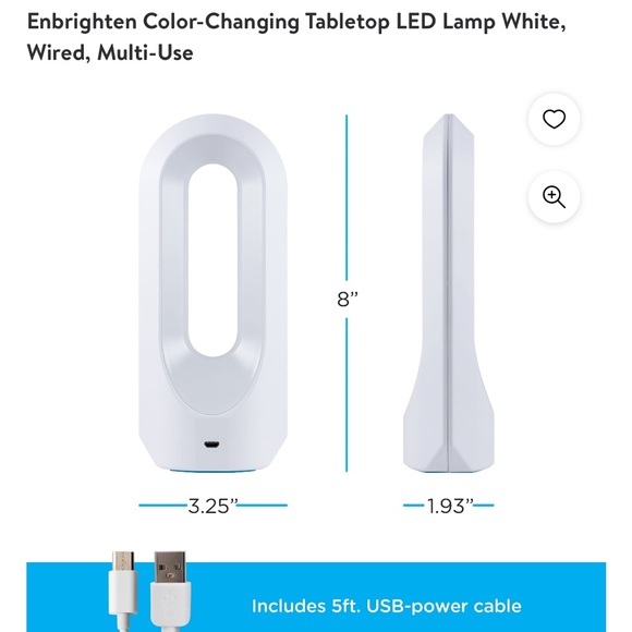 LED Table Top color changing lamp. Great for a teenagers room . - Picture 2 of 8